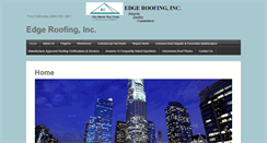 Desktop Screenshot of edgeroofing.com